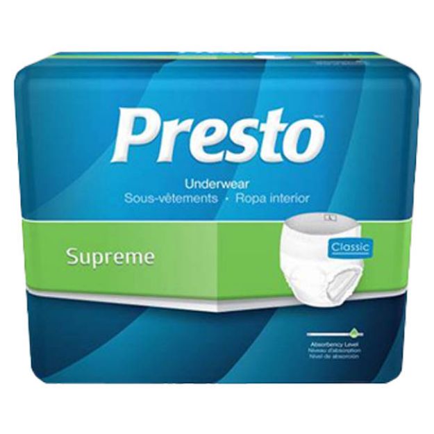 Picture of Adult  Pull Up Small Presto AUB23010 Waistline 25in-32in 20Pc/Bg 4Bg/Cs (80Pc/Cs)