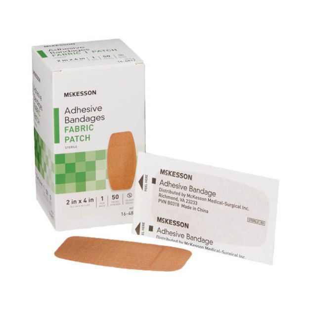 Picture of Bandage Adhesive Fabric Patch 2inX4in Strl LF 16-4817 50Pc/Bx 24Bc/Cs(MK)
