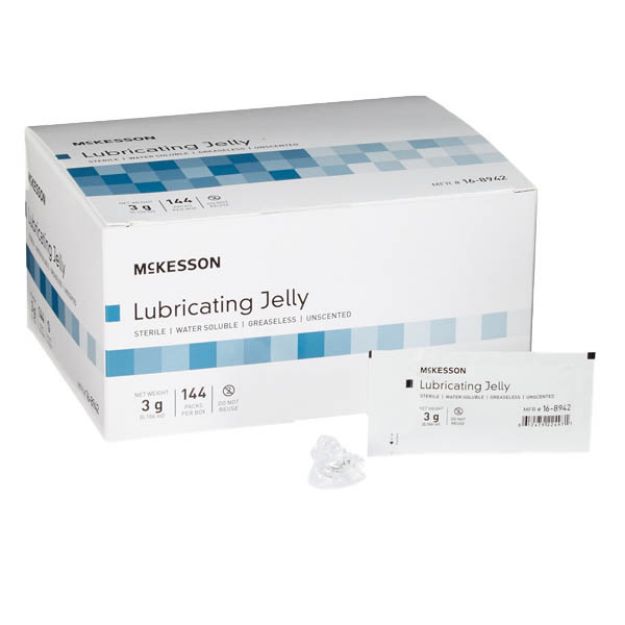 Picture of Lubricating Jelly Str Foil Pack 3gm McKesson 16-8942 144/Bx 6Bx/Cs(MK)