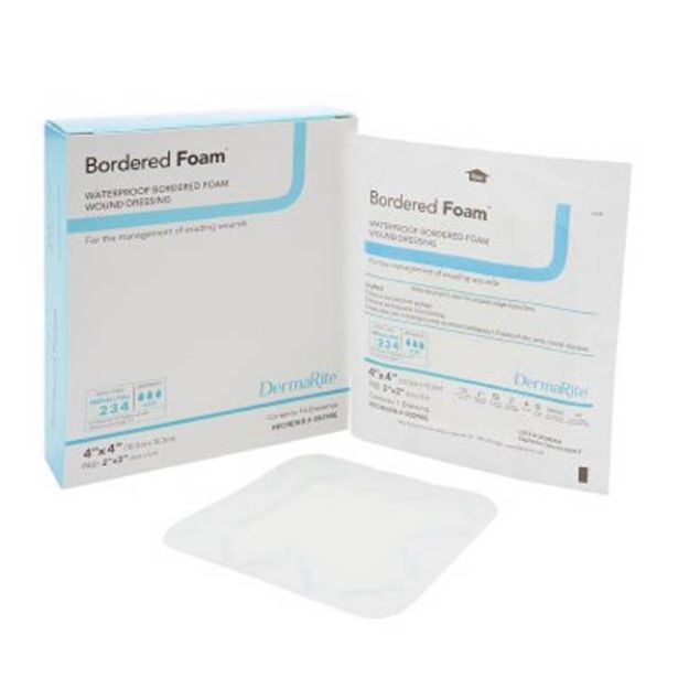 Picture of Dressing Bordered Foam 4inX4in 00298E 1/Ea 10Ea/Bx(MK)
