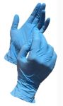 Picture of Nitrile Glove Powder-Free Finger Textured Blue Essential Cares Small 100pc/Bx 10Bx/Cs