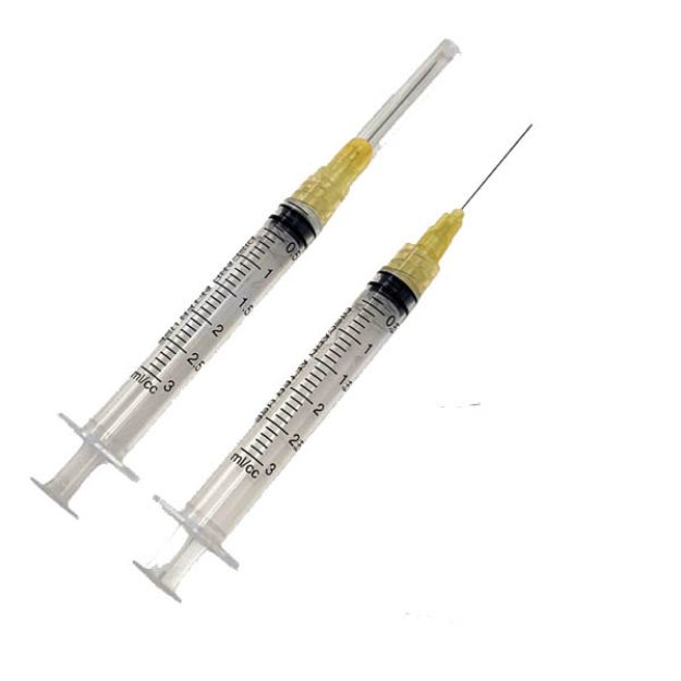 Picture of 3CC Syringe+27GX25mm Endo Irrigation Needle With Half Cutting Tips 100Pc/Bx 20Bx/Cs(PG)