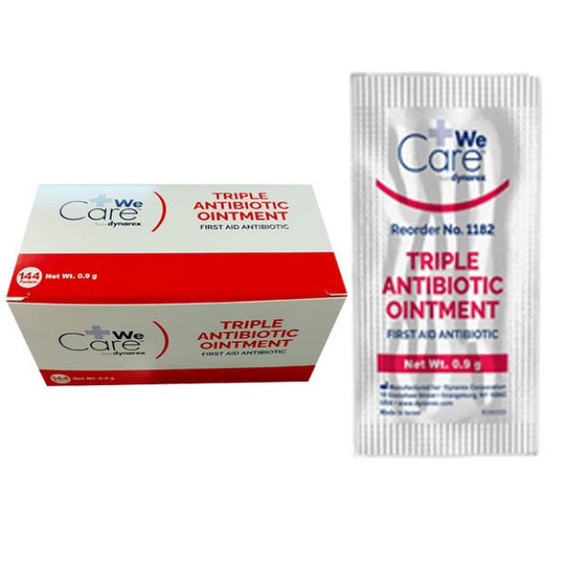 Picture of Triple Antibiotic Ointment, 0.9g Foil Pack 1182 144 Pc/Bx 12 Bx/Cs