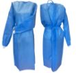 Picture of Isolation Gown SMS 30gsm Knit Cuff Blue 10pc/Bg 10Bg/Cs