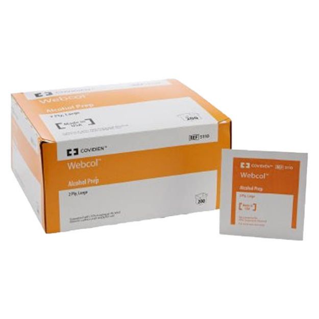 Picture of Pad Alcohol Prep Sterile Large Kendal/Cardinal 5110 200Pc/Bx 20Bx/Cs(MK)