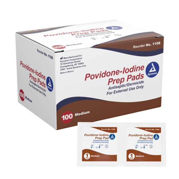 Picture of Povidone Prep Pad 1108 100pc/Bx 10Bx/Cs