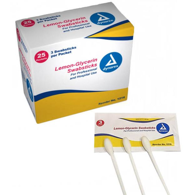Picture of Swabstics Lemon Glycerin 1216 75Pc/Bx 10Bx/Cs