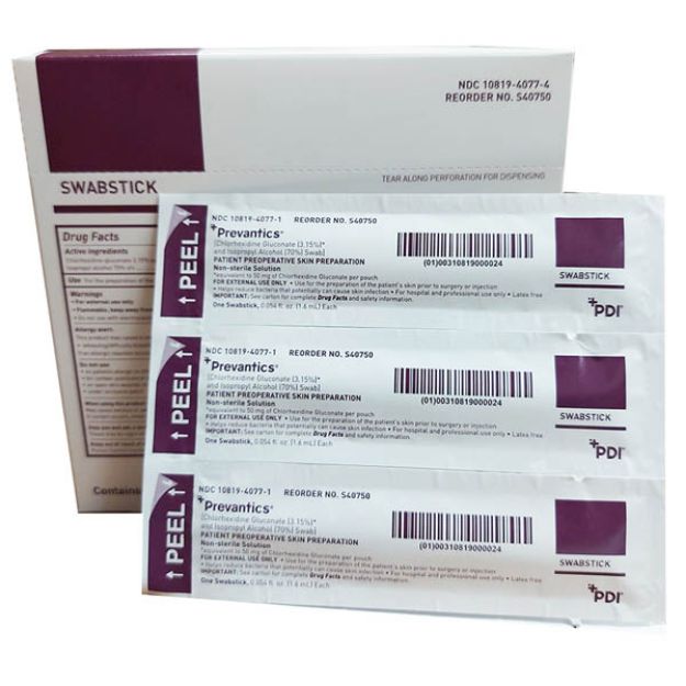 Picture of Swabstic Prevantics Prep 1.6ml Professional Disposables S40750 50Ea/Bx 10Bx/Cs(MK)