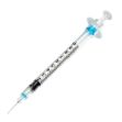 Picture of Sol-Guard 1mL Safety Syringe w/ Fixed Needle 28G x 1/2in Sol Millenium 100Ea/Bx  8Bx/Cs