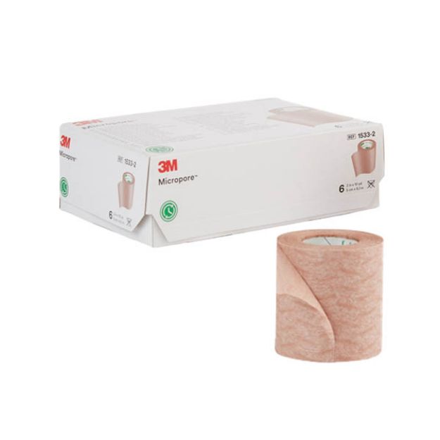 Picture of 3M Tape Micropore Tan 2inX10yd 1533-2 6Rl/Bx 10Bx/Cs