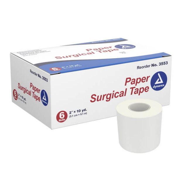 Picture of Tape Paper Surgical 3553 2inX10Yds 6Rl/Bx 12Bx/Cs