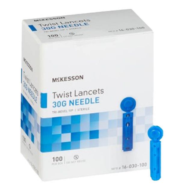 Picture of Lancet Twist Top Blu 30G 16-030-100 100Pc/Bx 50Bx/Cs(MK)