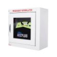 Picture of Defibrillator Storage Cabinet, Standard Wall Mount, 17-1/2 in L,W,H, Metal, White (ZO)