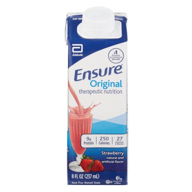 Picture of Ensure Original Strawberry Abbott Nutrition 64933/5264933  8oz/Ct 24Ct/Cs