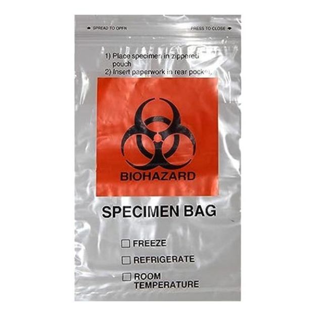 Picture of Bag Specimen Standard Print 8X10 02179 250Pc/Pk 8Pk/Cs