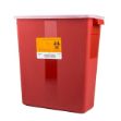 Picture of Sharp Container 3Gal Red/Blk Large 12 1/2inX13 1/2in Medegen 8710 12Pc/Cs
