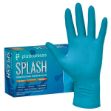 Picture of Splash Light Blue Nitrile Gloves Disposable 3.2gTextured Smal NIT6031-S 100Pc/Bx 10Bx/Cs(ST)
