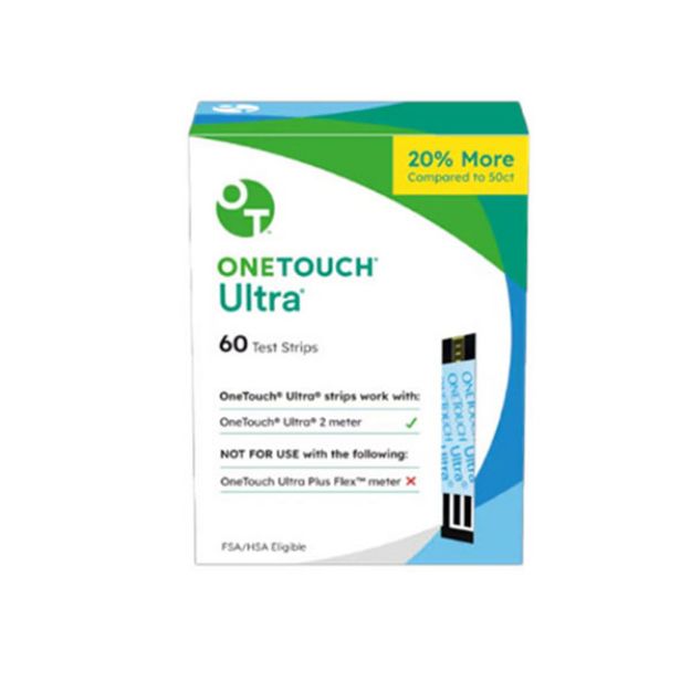 Picture of OneTouch Ultra Test Strips LS02427301/B0B9HR9M4P 60ct /Bx(ON)