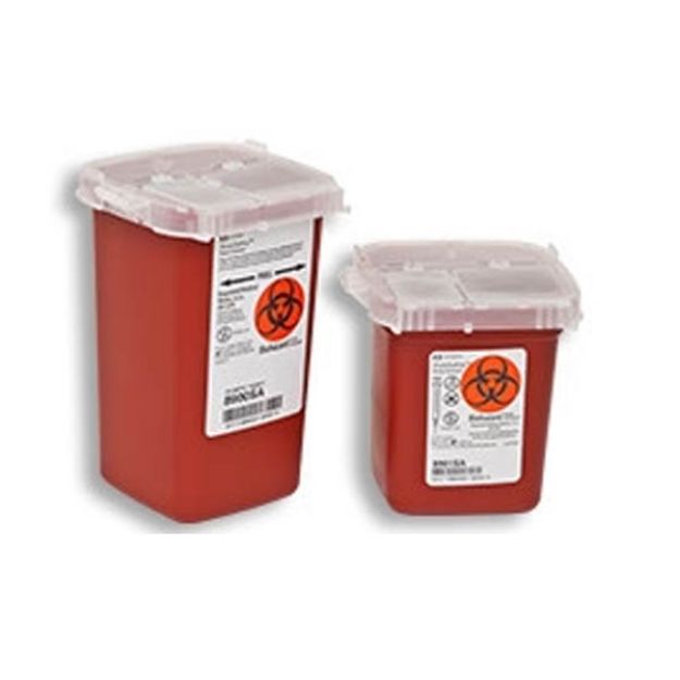 Picture of Sharp Container Phlebotomy Red 1/2 Quart Covidien 8901SA 100Pc/Cs
