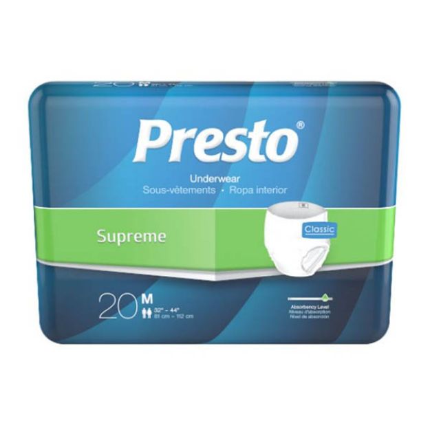 Picture of Adult Pull Up Medium Presto AUB23020, 32in-44in 20pc/Bg 4Bg/Cs (80Pc/Cs)