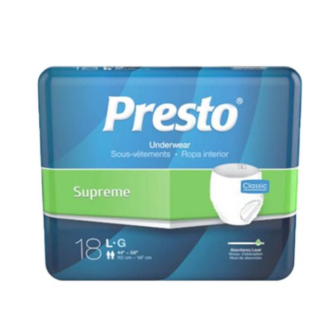 Picture of Adult Pull Up Large Presto AUB23040, 45in-58in 18pc/Bg 4Bg/Cs (72Pc/Cs)