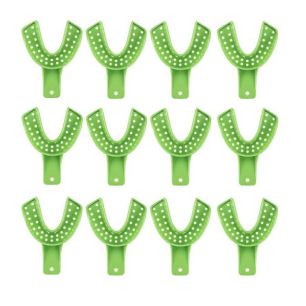 Picture of Dental Impression Trays Excellent Dulock #4 Medium-Lower Green IT3-ML 12Pc/Bg(PL)